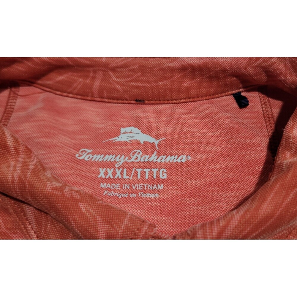 Tommy Bahama Palmetto Beach Tropical Aloha Hawaiian Golf Polo Orange 2XL NWOT - Picture 8 of 14